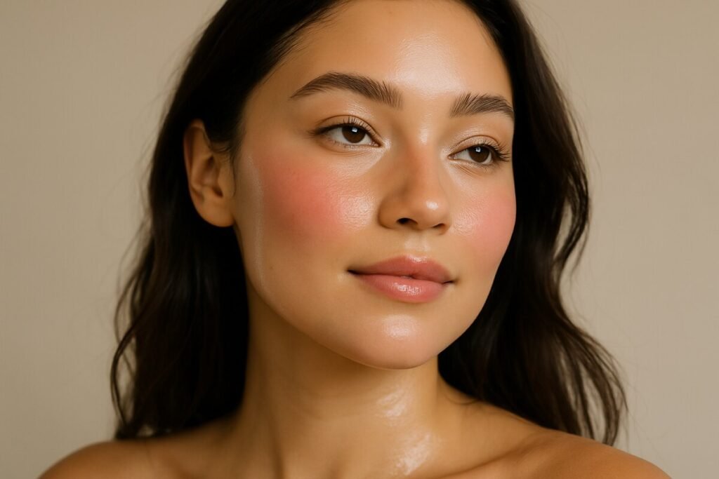 Dewy Skin with a Soft Flush