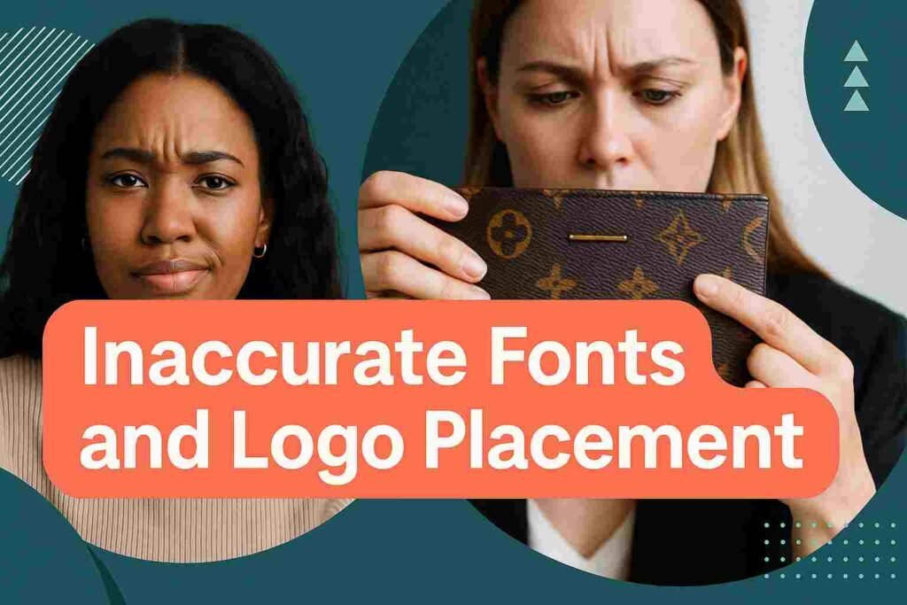 Inaccurate Fonts and Logo Placement