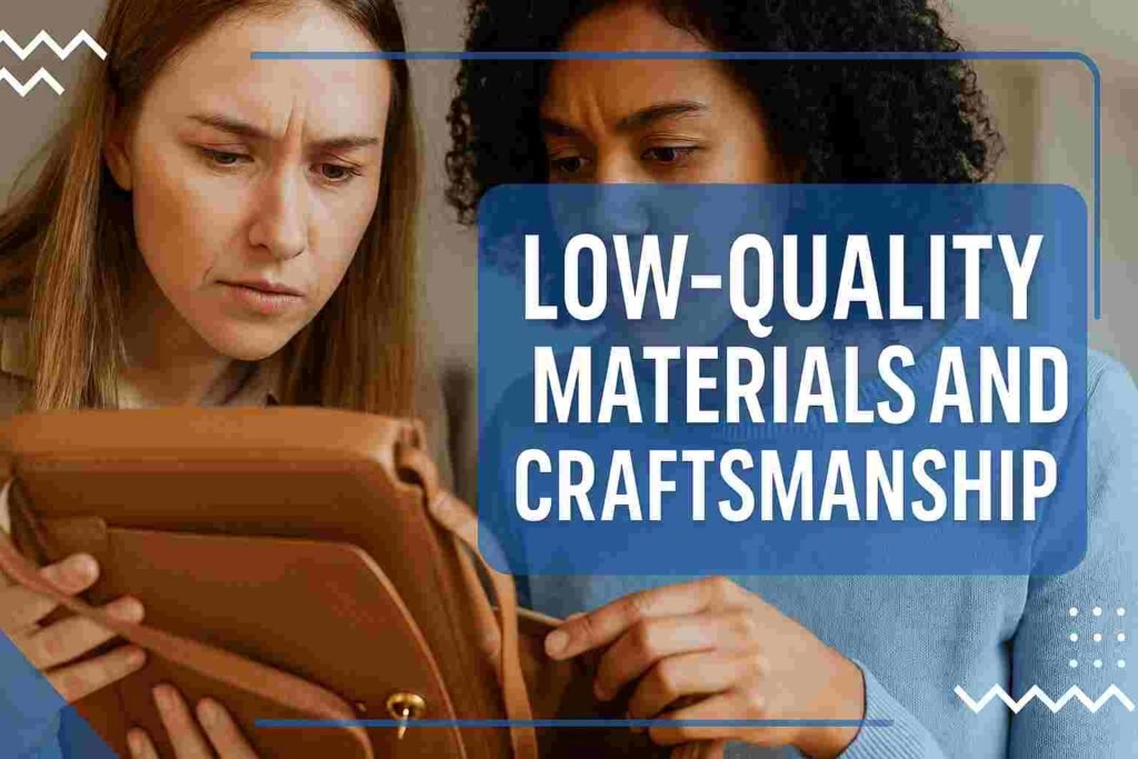 Low-Quality Materials and Craftsmanship